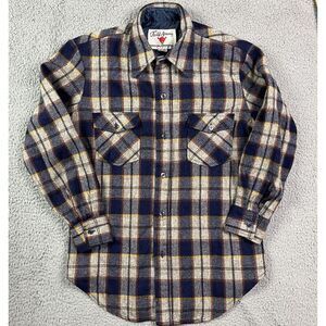 Vintage Field & Stream Gordon & Ferguson Co. Blue Wool Long‎ Sleeve Shirt Sz M